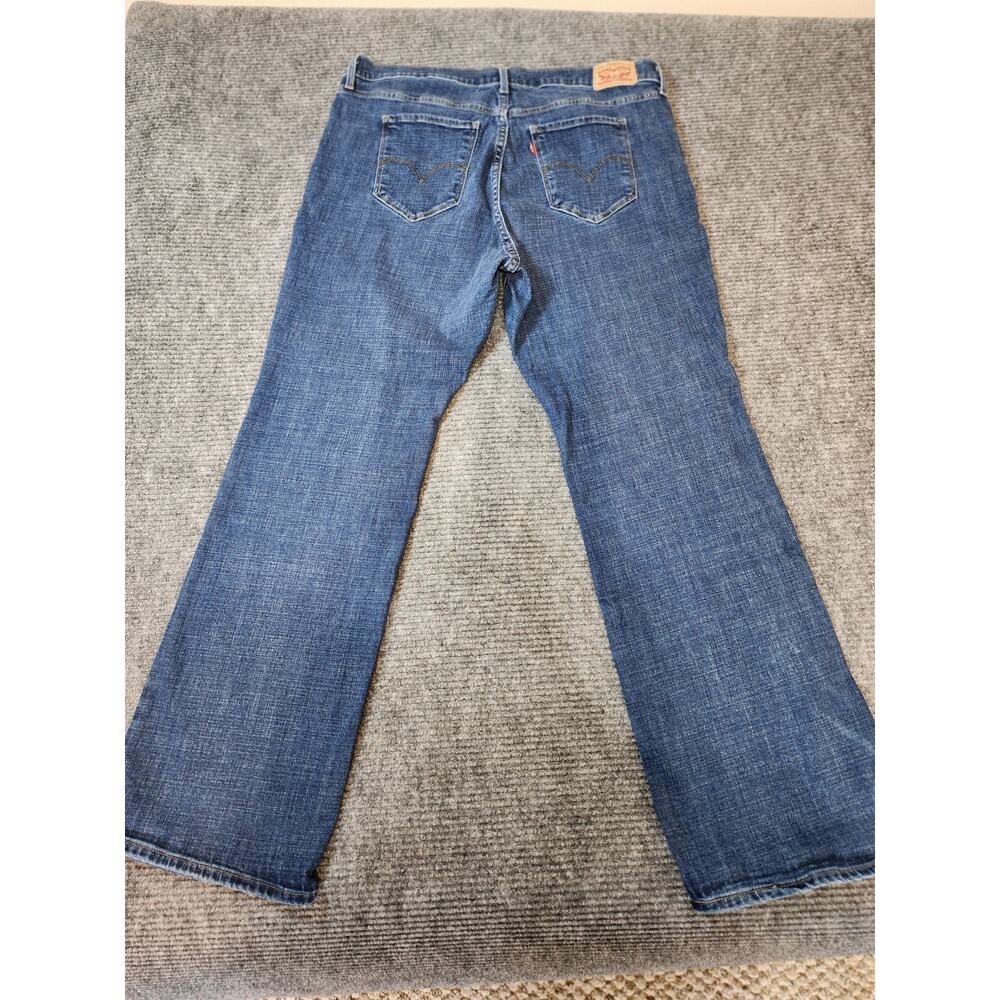 Levi Strauss Women's Size 18 725 High Rise BootCut Denim Stretch Blue Jeans - Picture 3 of 13